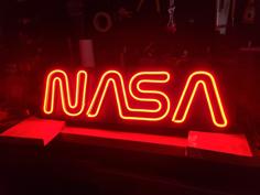 NASA Worm Neon LED Sign 3D Printer Model