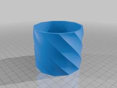 Cute Flower Pot 3D Printer Model