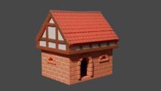 Low Poly Medieval House 3D Printer Model