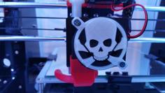 Anet A8 Skull Fan Cover 3D Printer Model