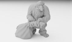 Santa Troll Miniature 3D Printer Model