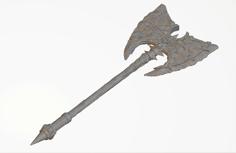 Black Axe Of Krell 3D Printer Model