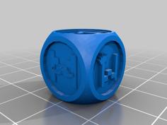 Distractible Dice Set 3D Printer Model