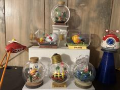 Pikmin Terrarium Display 3D Printer Model