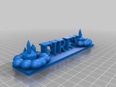 XXFIREYice Logo 3D Printer Model