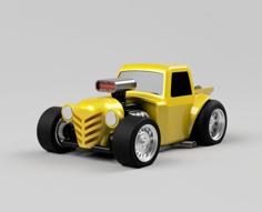 Tooned HOT ROD 3D Printer Model