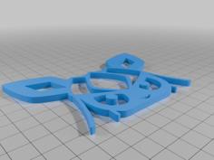 Glaceon Peeking, Pokémon , Eevee Charm, Pokémon Charm 3D Printer Model