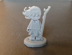 FlatMinis: Shadowy Sorceress 3D Printer Model