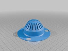 Shower Hair Drain Trap / Catcher 3D Printer Model