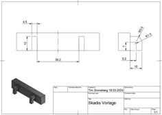 Skadis Hook Template / Vorlage / Test / Example 3D Printer Model