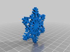 Snow Flake 3D Printer Model