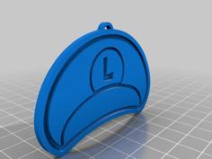 EASY TO PRINT, Luigi, CHRISTMAS ORNAMENT 3D Printer Model