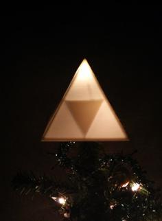 Triforce Christmas Tree Topper 3D Printer Model