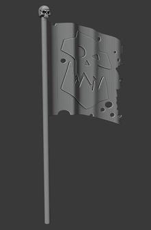 Ork War Banner 3D Printer Model