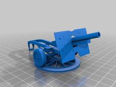 25 Pounder Artillery Gun 3D Printer Model