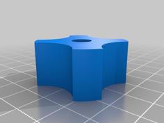 Toilet Wing Nut 3D Printer Model