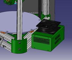 NEW! Case For Ramps 1.4 + Mega 2560 + Smart LCD Controller – Mini Kossel 2020 2.0 3D Printer Model