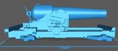 150# Parrott On Pivot Carriage 3D Printer Model