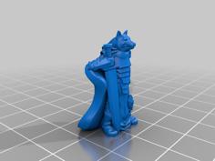 Wolf Knight 3D Printer Model