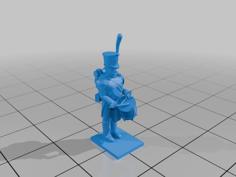 1-100 French 1796 Infantry Command In Shakos 3D Printer Model