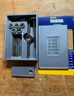 Irwin Hanson Tap & Die Storage Case For 12 Piece Small Sized Set 3D Printer Model