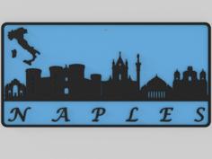 Wall Plate Skyline – Naples 3D Printer Model