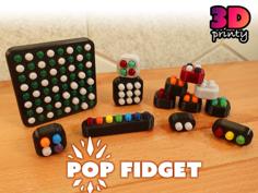 Pop Fidget (Multi-material Design) 3D Printer Model