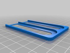 Card Sized 1 And 2 Euro Holder 3D Printer Model