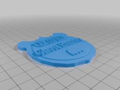 Ghost Hunter Badge For Costume 3D Printer Model