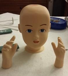 Zisa Dolls Head And Hands 3D Printer Model