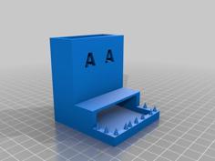 Monster AA Battery Holder 3D Printer Model