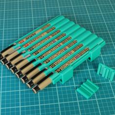 Sakura Pigma Pen Holder – With Modular Connectors 3D Printer Model