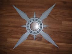 Large Shuriken – 21ish Inches Ninja Throwing Star Fidget 3D Printer Model