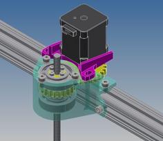 3Drag Central Z-axis With Trapezoidal Leadscrew, (Velleman K8200) 3D Printer Model