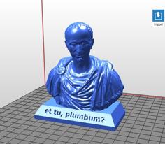 Et Tu, Plumbum? – Julius Caesar Pencil Holder 3D Printer Model