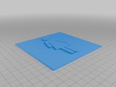 Washroom Sign (F) 3D Printer Model