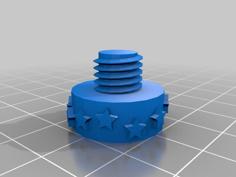 Star Threaded Knob Test 3D Printer Model