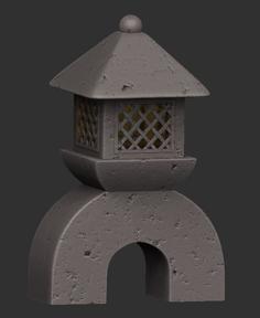 Japanese Garden Lantern 3D Printer Model