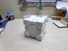 Aperture Science Weighted Companion Cube (storage Box) 3D Printer Model