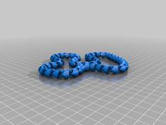 Articulated Chain Fidget Loop – 49 Links 3D Printer Model