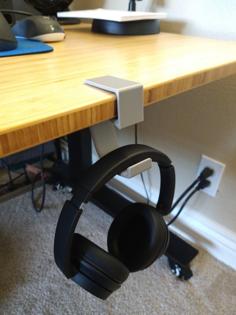 Headphone Desk Clamp Hook, Longer Clamp 3D Printer Model