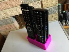 TV Remote 4x (6x) Holder/tidy/stand 3D Printer Model