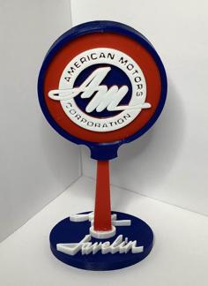 American Motors Javlin Sign Display 3D Printer Model