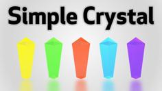 Simple Crystal 3D Printer Model