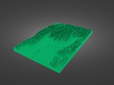 Twizel, Mt Cook Elevation Model 3D Printer Model