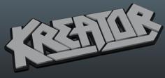 Kreator Logo 3D Printer Model