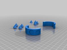 Bowsette / Bowser Arm Cuffs 3D Printer Model