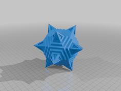 SCULPTED STELLATED DODECAHEDRON 1 3D Printer Model