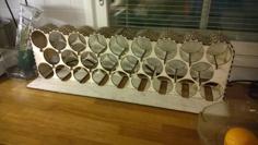 Laser Cut Large Plywood Wine Rack