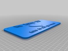 Customizable Sign (Heart / Apple Logo) 3D Printer Model